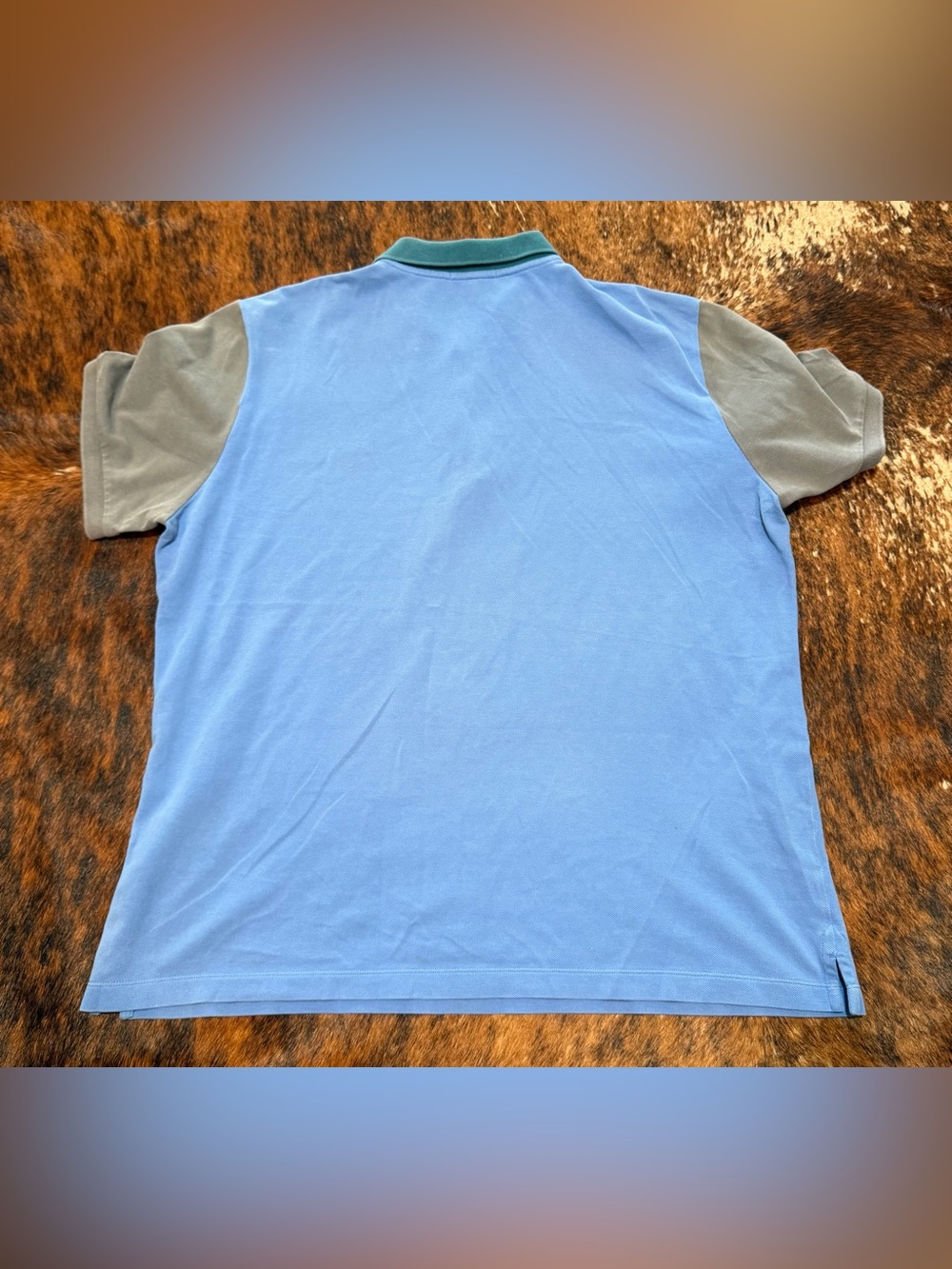 Men Burberry Polo Shirt Casual Pullover Gravenhurst Bright Hydrangea Size XXL - Picture 2 of 12